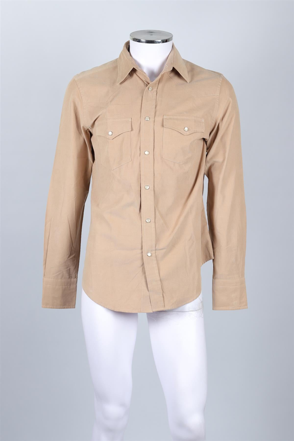 TOM FORD BEIGE MEN'S CORDUROY SHIRT UK/US CHEST 40