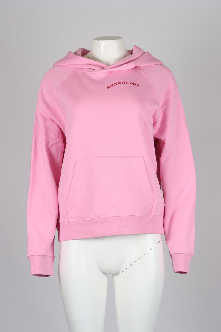ZADIG AND VOLITARE PRINTED COTTON JERSEY HOODIE MEDIUM