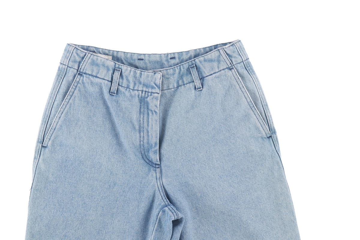 DRIES VAN NOTEN BLUE DENIM SHORTS FR 36 UK 8