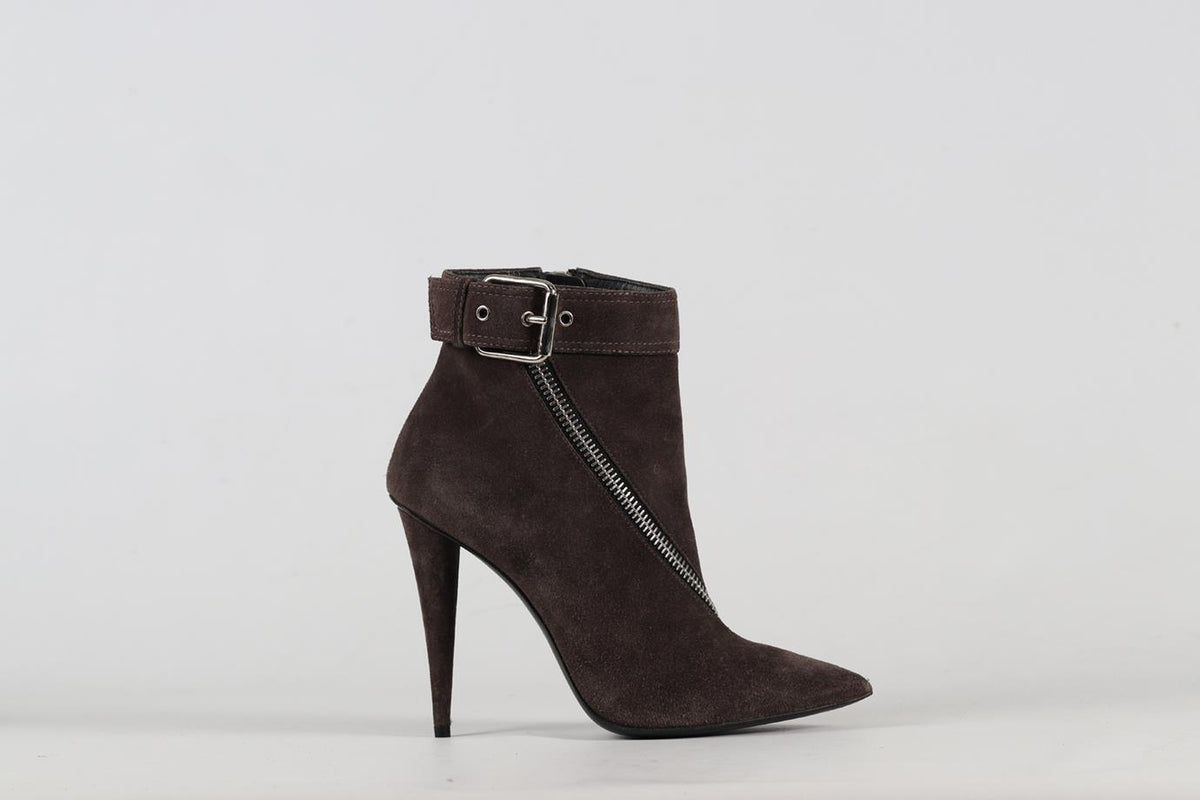GIUSEPPE ZANOTTI SUEDE ANKLE BOOTS EU 38.5 UK 5.5 US 8.5