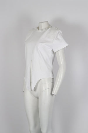 ISABEL MARANT TIE FRONT COTTON T-SHIRT XSMALL