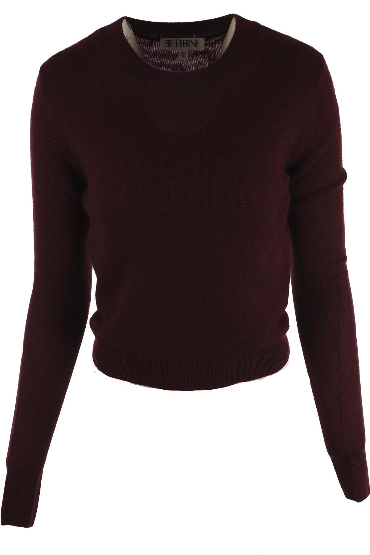 ETERNE BURGUNDY CASHMERE SWEATER XS/S