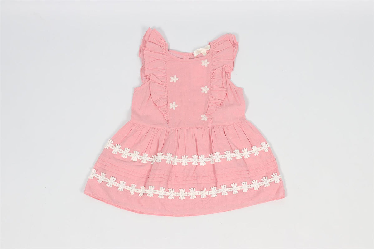 LOVESHACKFANCY PINK KIDS GIRLS COTTON DRESS 2-3 YEARS