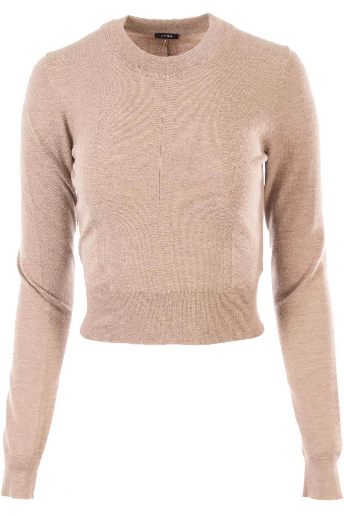 JOSEPH BROWN CASHMERE SWEATER XSMALL