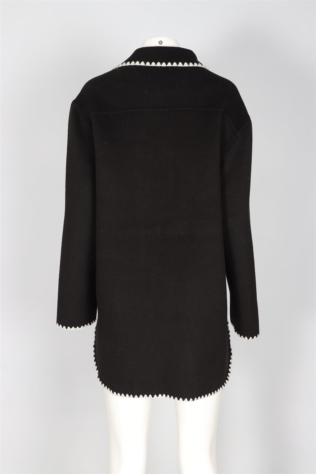 AVA ADORE BLACK WOOL JACKET IT 42 UK 10