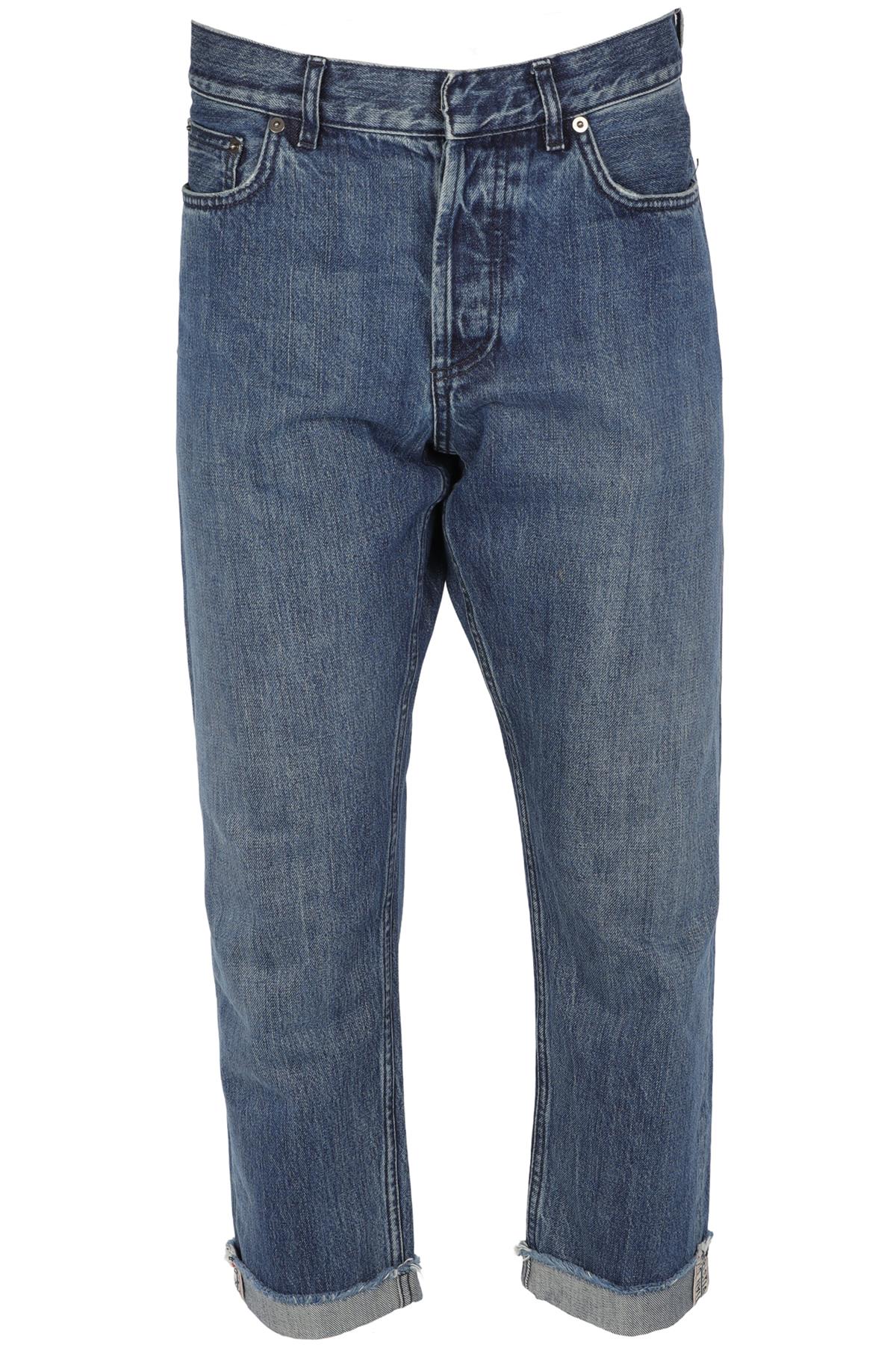 CHRISTIAN DIOR BLUE HIGH RISE STRAIGHT LEG JEANS FR 40 UK 12