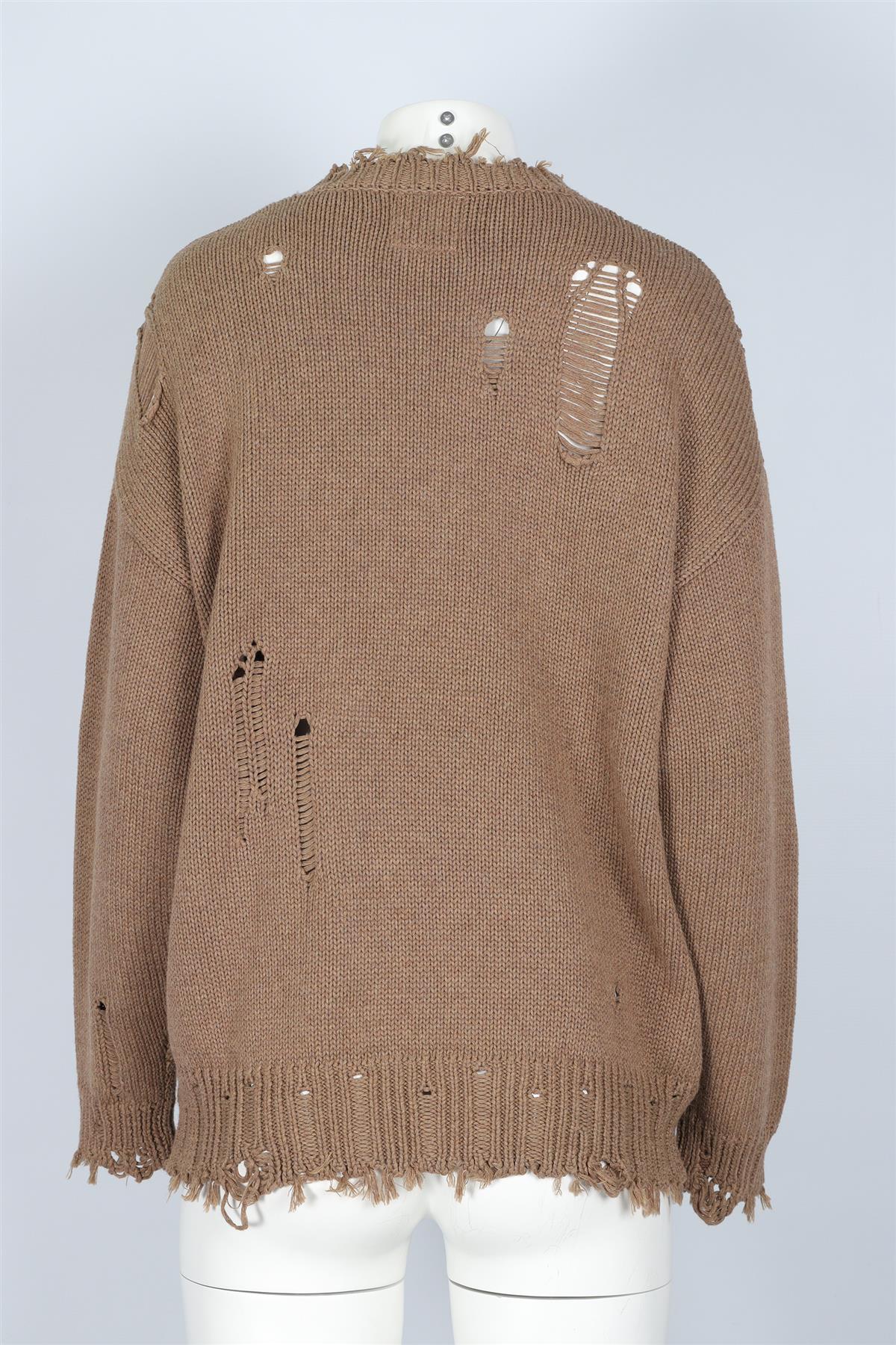 DENIMIST BROWN COTTON SWEATER XSMALL