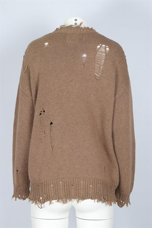 DENIMIST BROWN COTTON SWEATER XSMALL