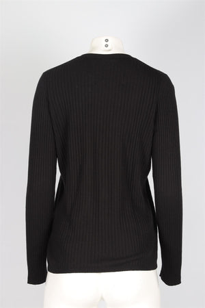 VINCE BLACK CASHMERE SWEATER LARGE