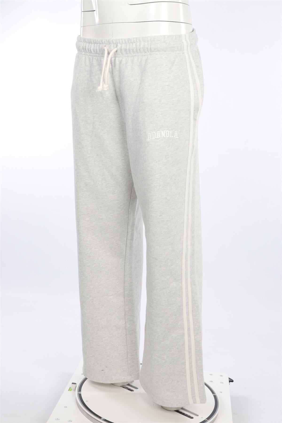 ADANOLA GREY COTTON TRACK PANTS MEDIUM