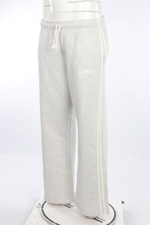 ADANOLA GREY COTTON TRACK PANTS MEDIUM