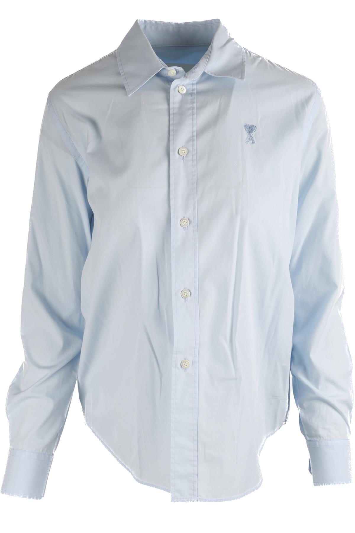 AMI PARIS BLUE COTTON SHIRT FR 36 UK 8