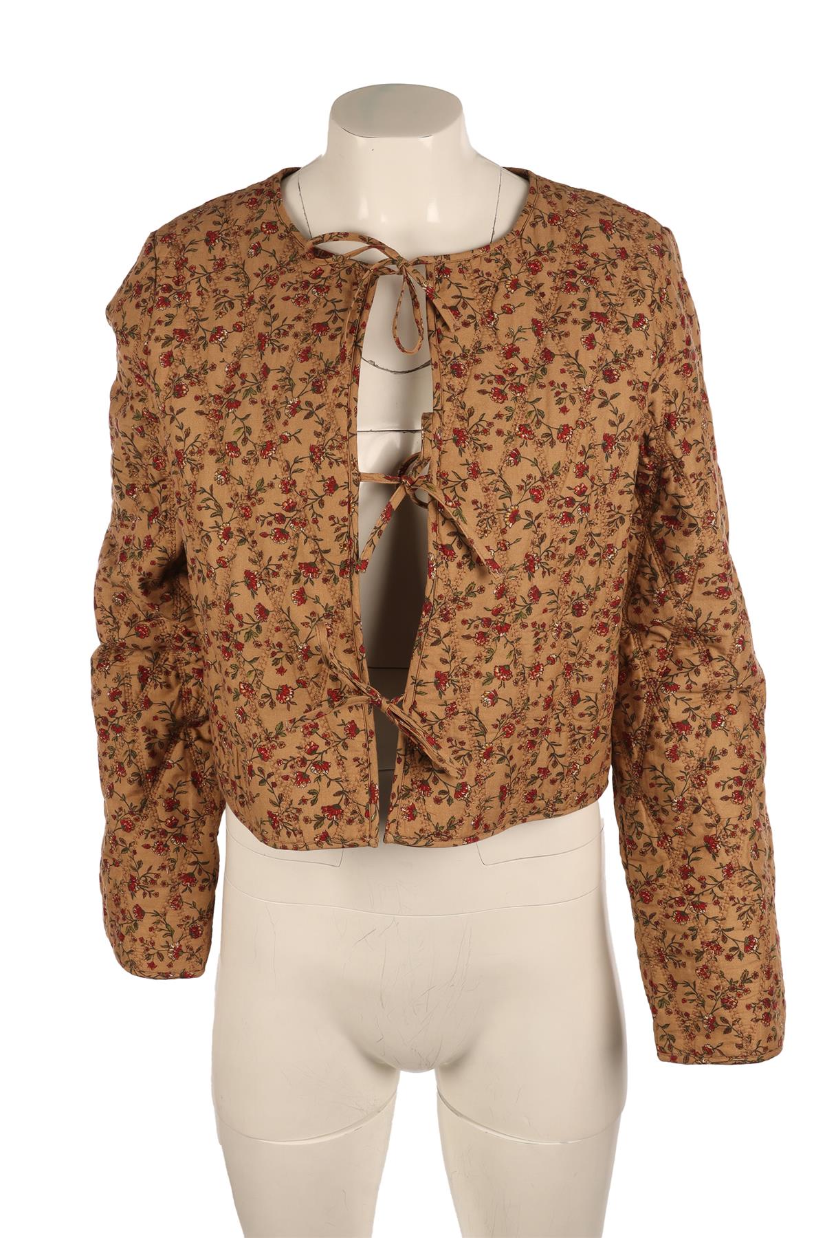 SEZANE BROWN COTTON JACKET FR 38 UK 10