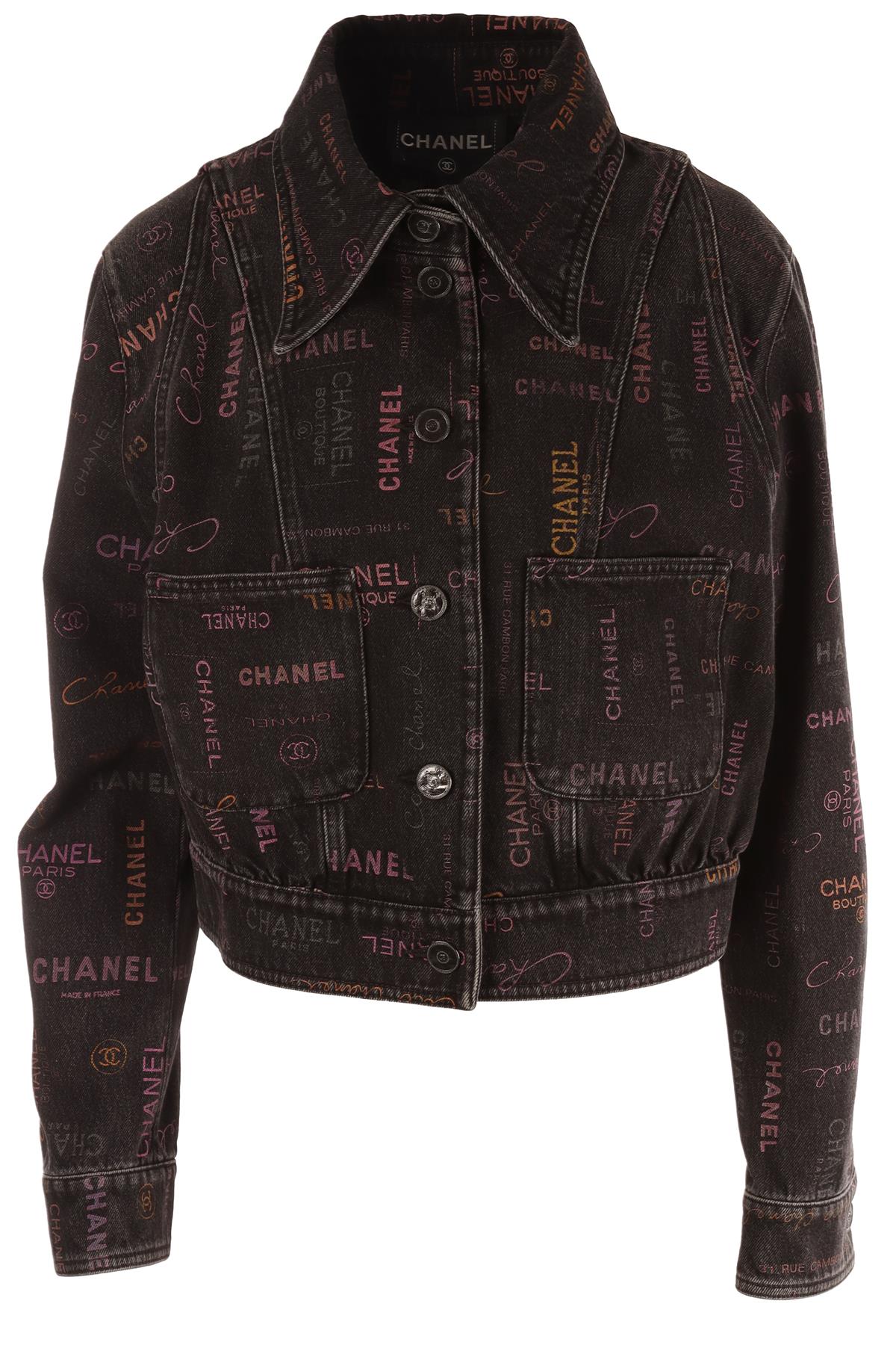 CHANEL GREY 2022 DENIM JACKET FR 42 UK 10