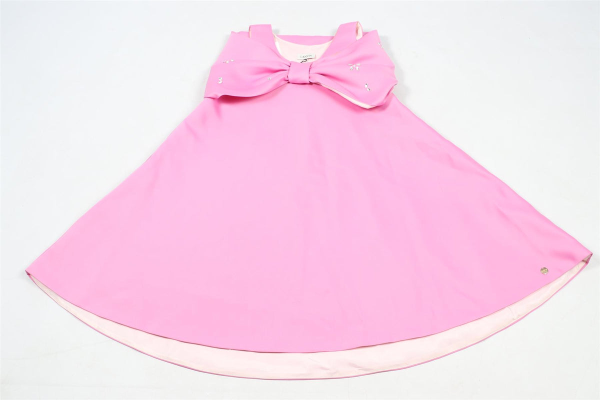 LANVIN PINK KIDS GIRLS SATIN DRESS 12 YEARS