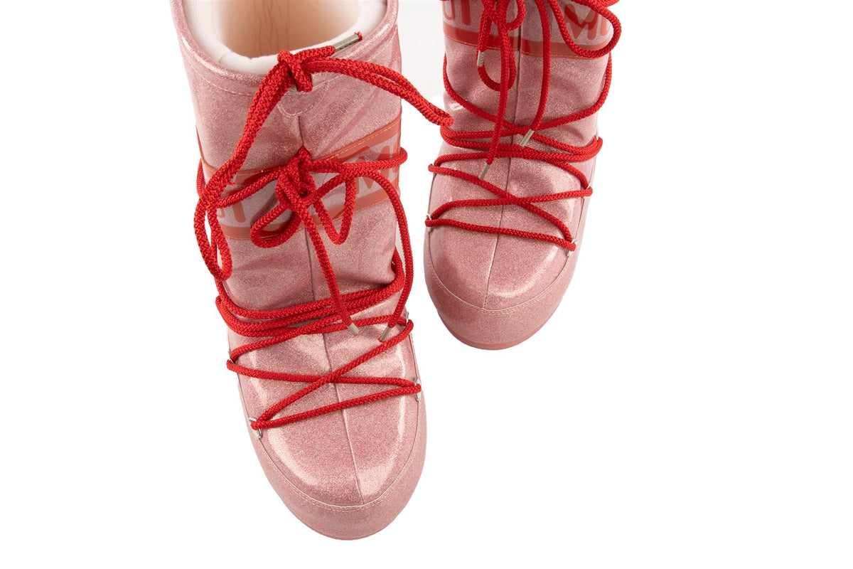 MOON BOOT PINK SHELL BOOTS EU 39-41 UK 6-8 US 9-11
