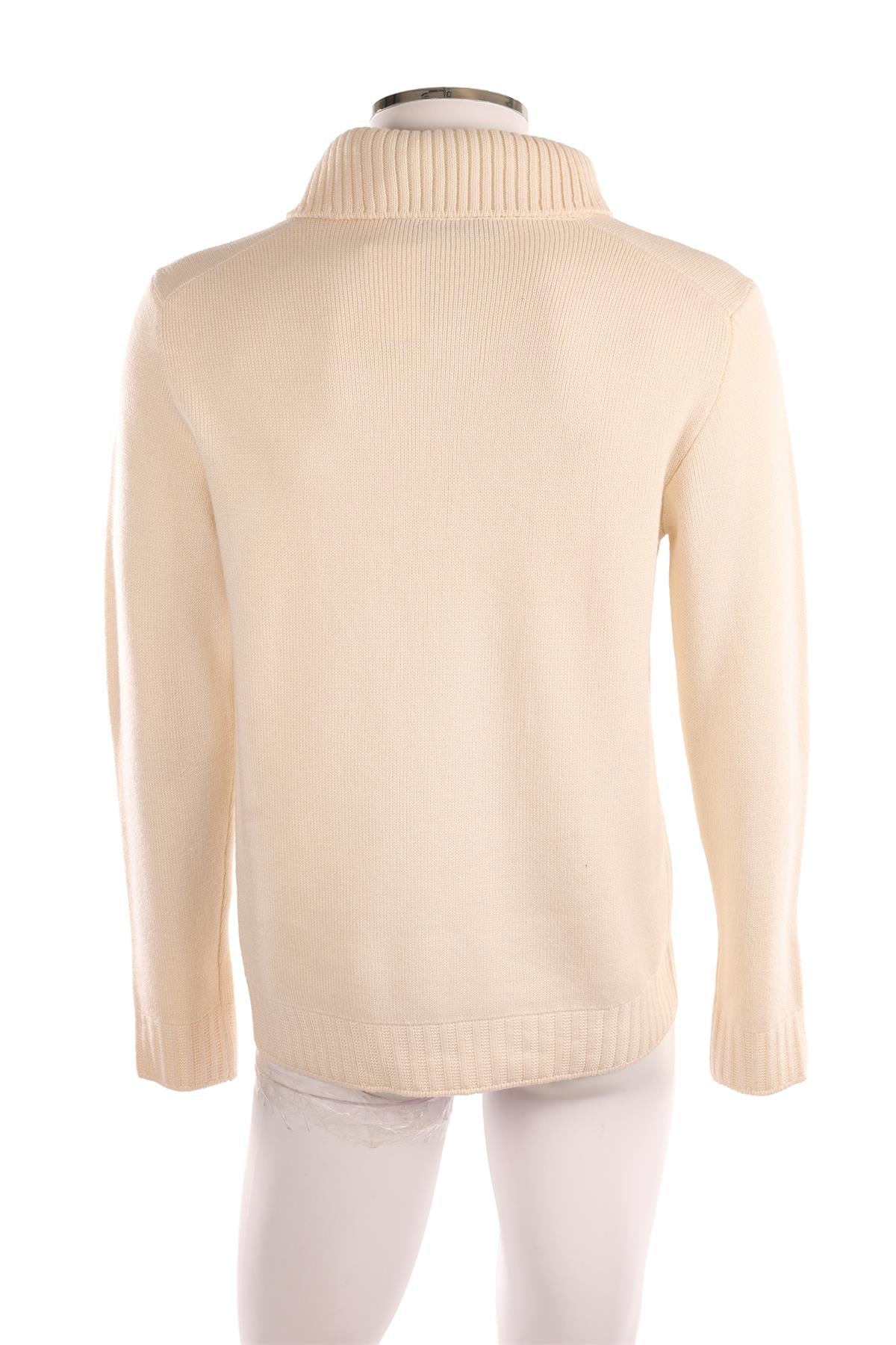 LOUIS VUITTON CREAM MEN'S WOOL SWEATER MEDIUM