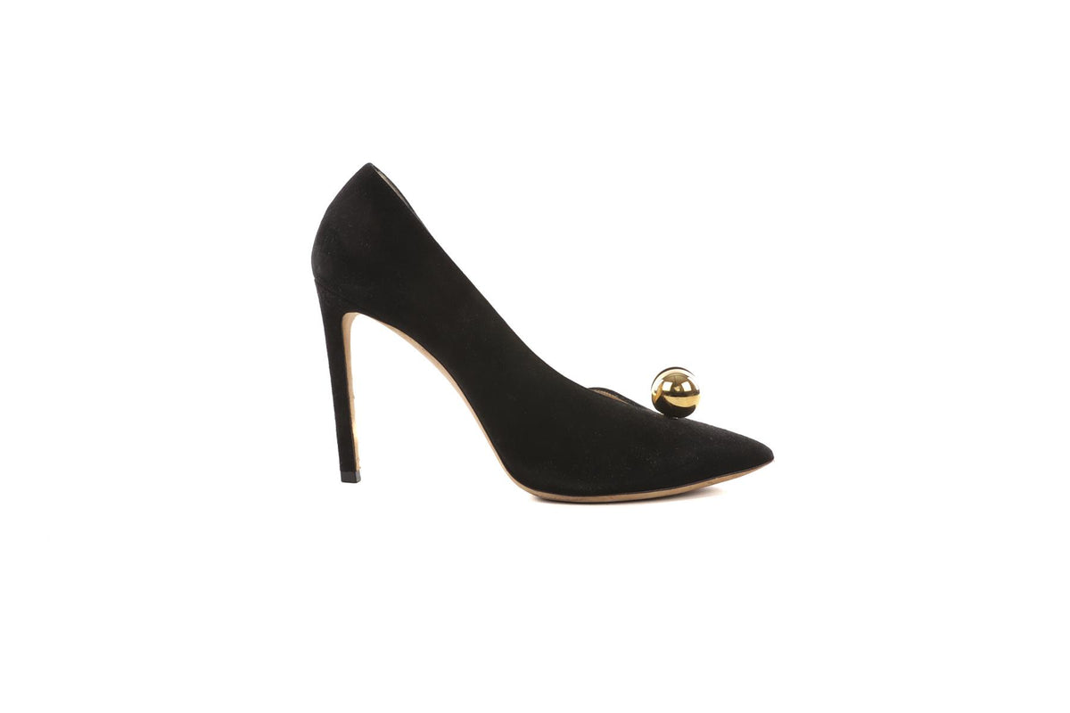 JIMMY CHOO BLACK SUEDE PUMPS EU 38.5 UK 5.5 US 8.5