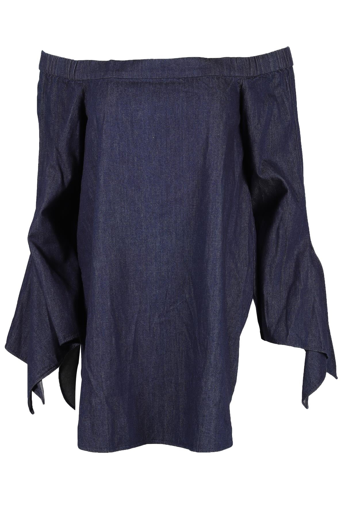 TIBI BLUE DENIM TOP US 4 UK 8