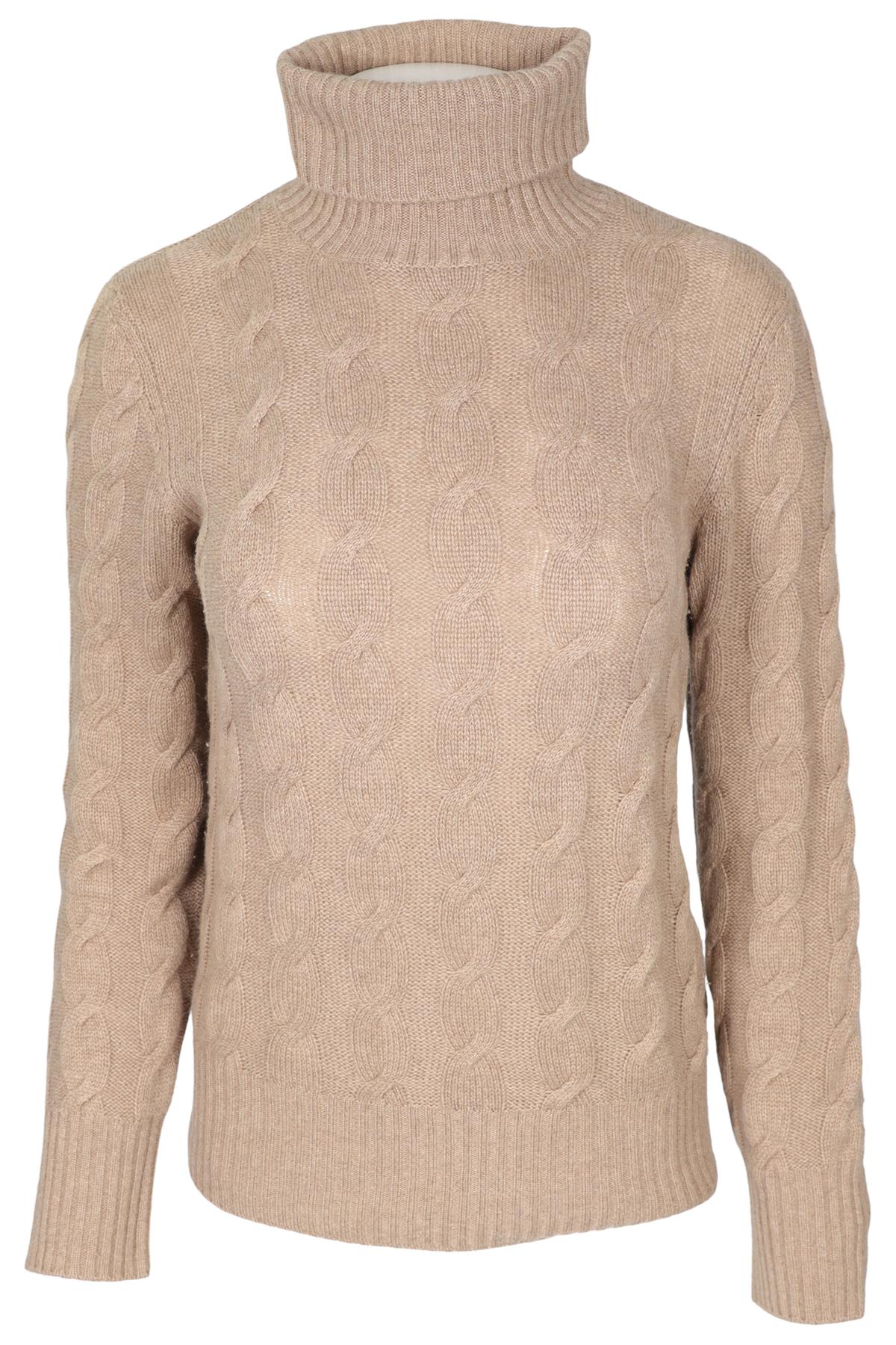 LORO PIANA BROWN CASHMERE SWEATER IT 40 UK 8