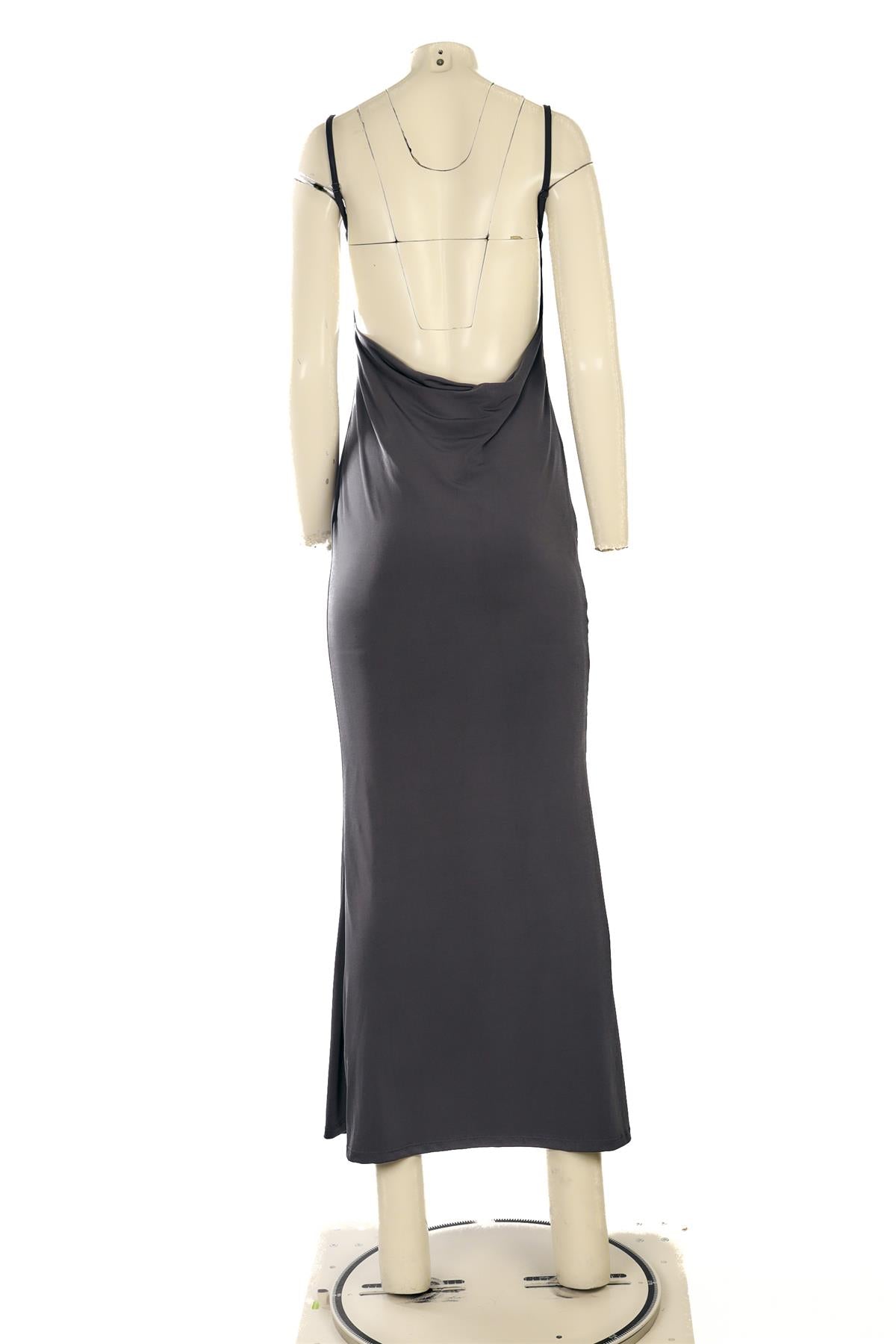 REFORMATION GREY JERSEY MAXI DRESS