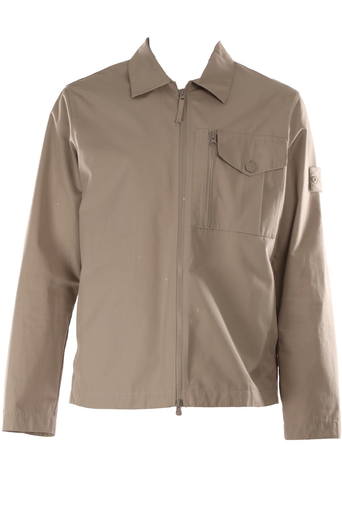 STONE ISLAND GREY MEN'S COTTON JACKET LARGE