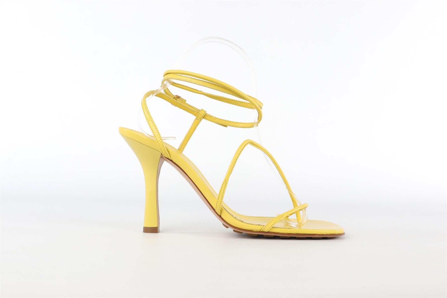 BOTTEGA VENETA YELLOW LEATHER SANDALS EU 38 UK 5 US 8