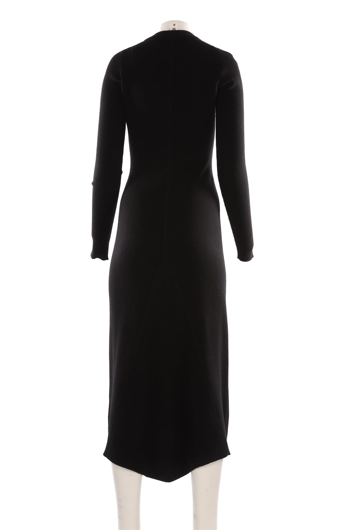 RAEY BLACK CASHMERE MAXI DRESS XSMALL