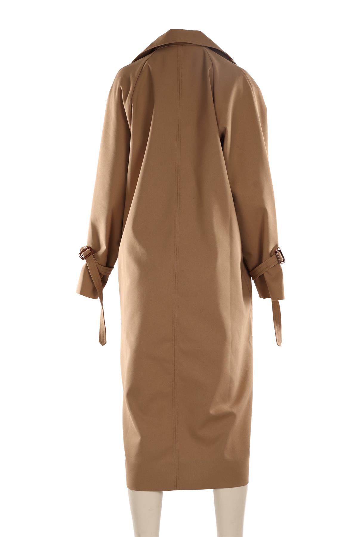 TOTEME BEIGE SIGNATURE COTTON TRENCH COAT DK 38 UK 12