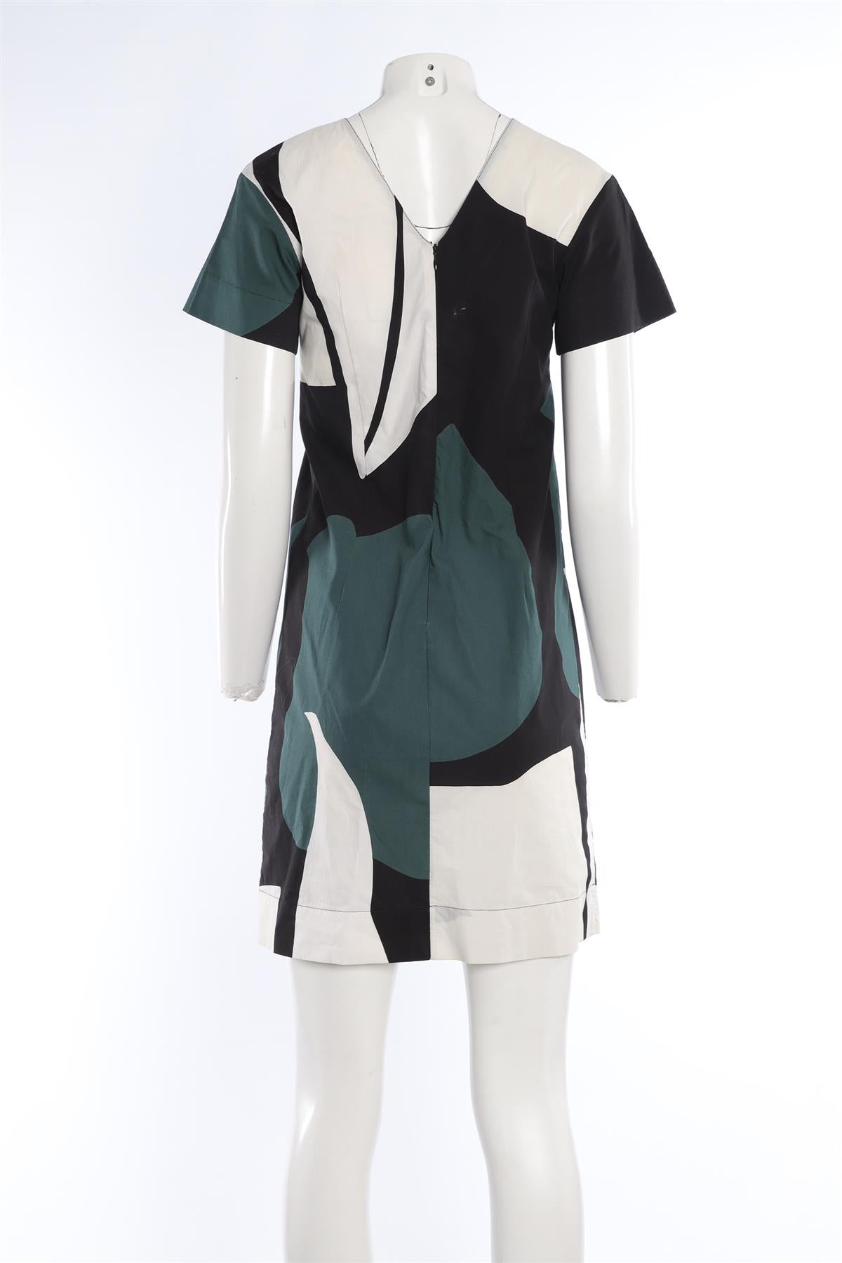 MARNI MULTI COTTON MINI DRESS IT 40 UK 8