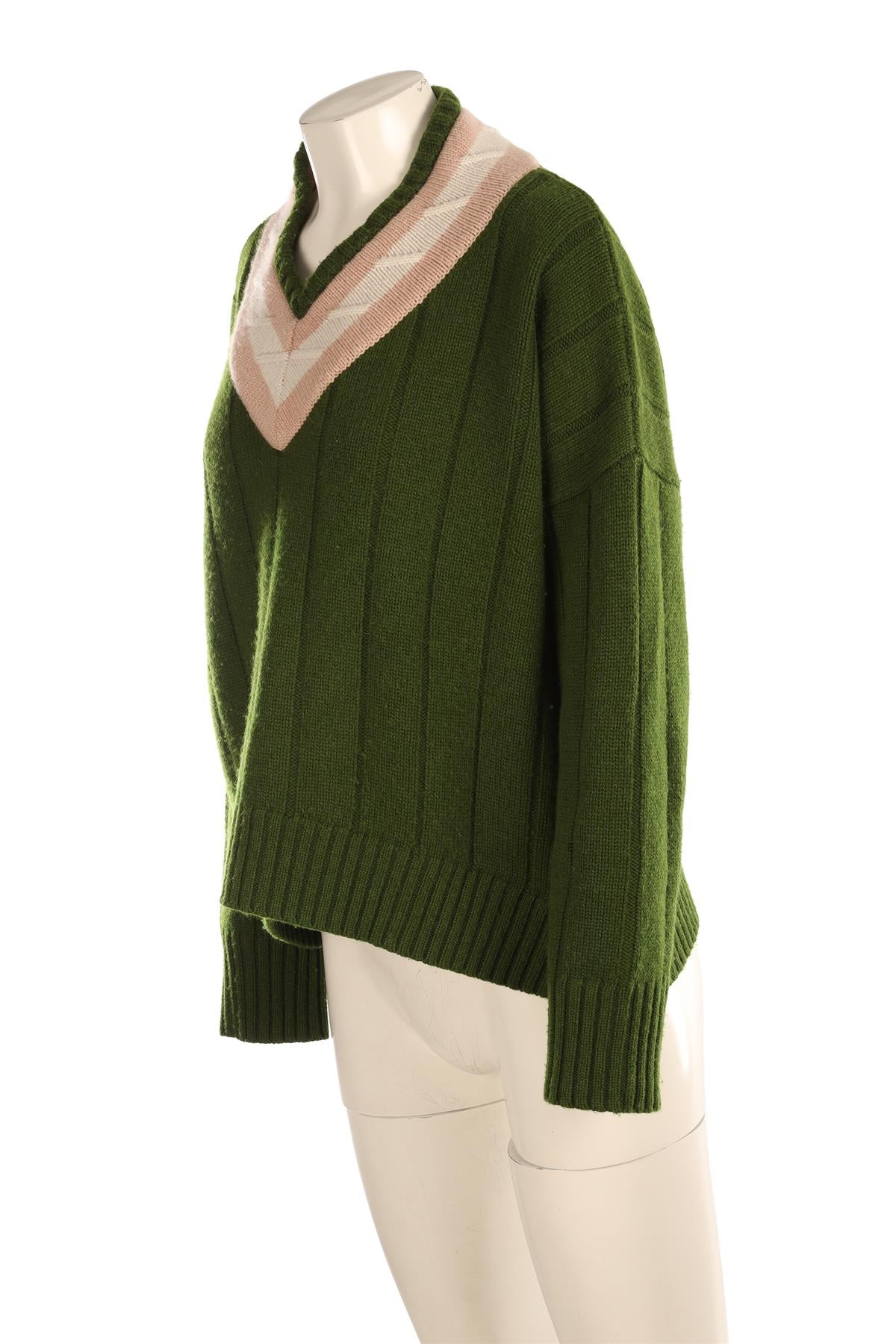 ALEX EAGLE GREEN CASHMERE SWEATER ONE SIZE
