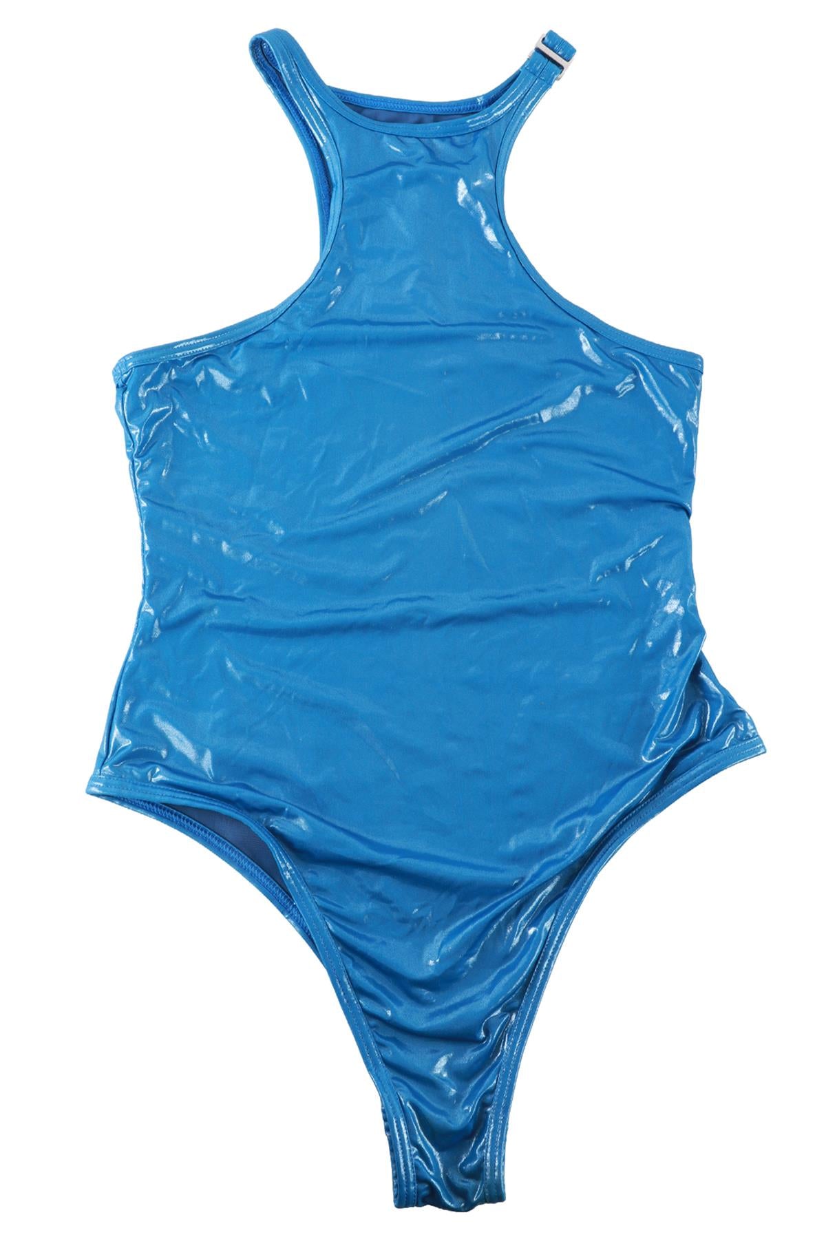 THE ATTICO BLUE SWIMSUIT MEDIUM