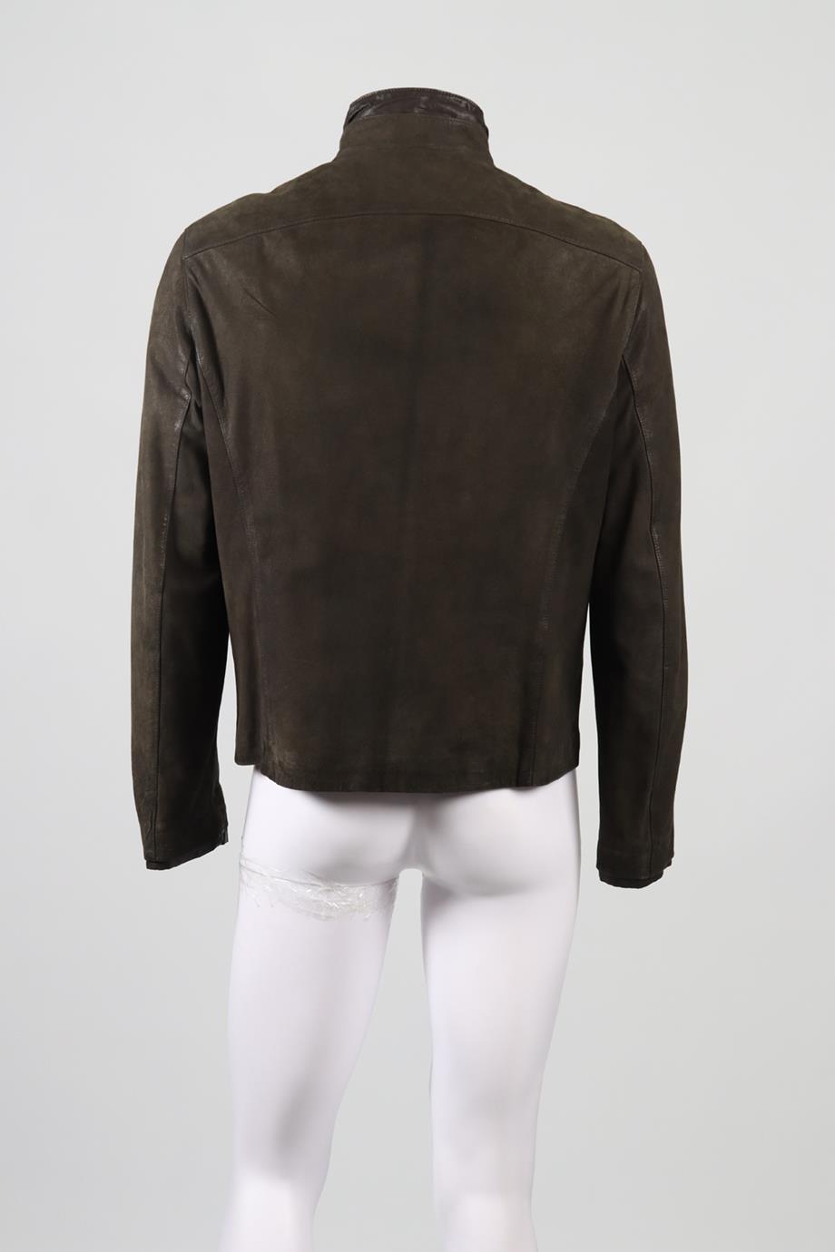 JOHN VARVATOS MEN'S SUEDE JACKET IT 50 UK 40 FR 50