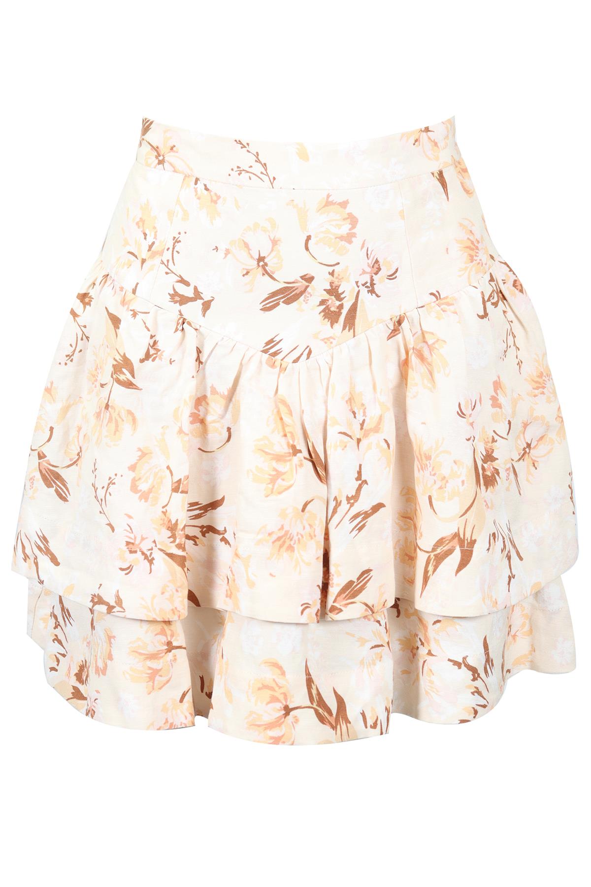 SHONA JOY LINEN BLEND MINI SKIRT AU 6 UK 6