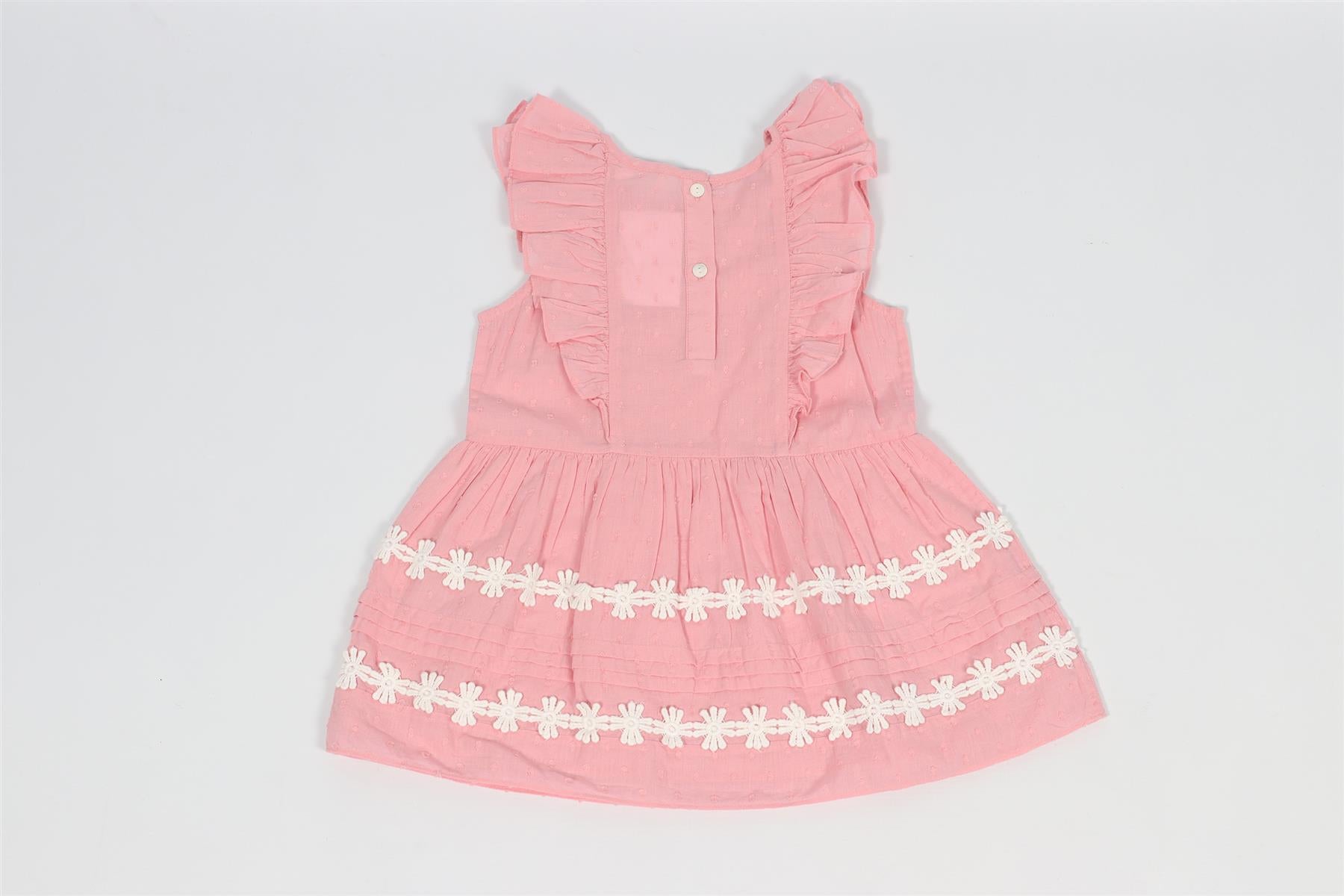 LOVESHACKFANCY PINK KIDS GIRLS COTTON DRESS 2-3 YEARS