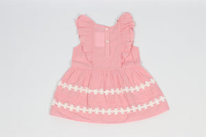 LOVESHACKFANCY PINK KIDS GIRLS COTTON DRESS 2-3 YEARS