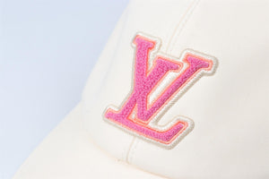 LOUIS VUITTON CREAM LV COTTON BASEBALL CAP LARGE