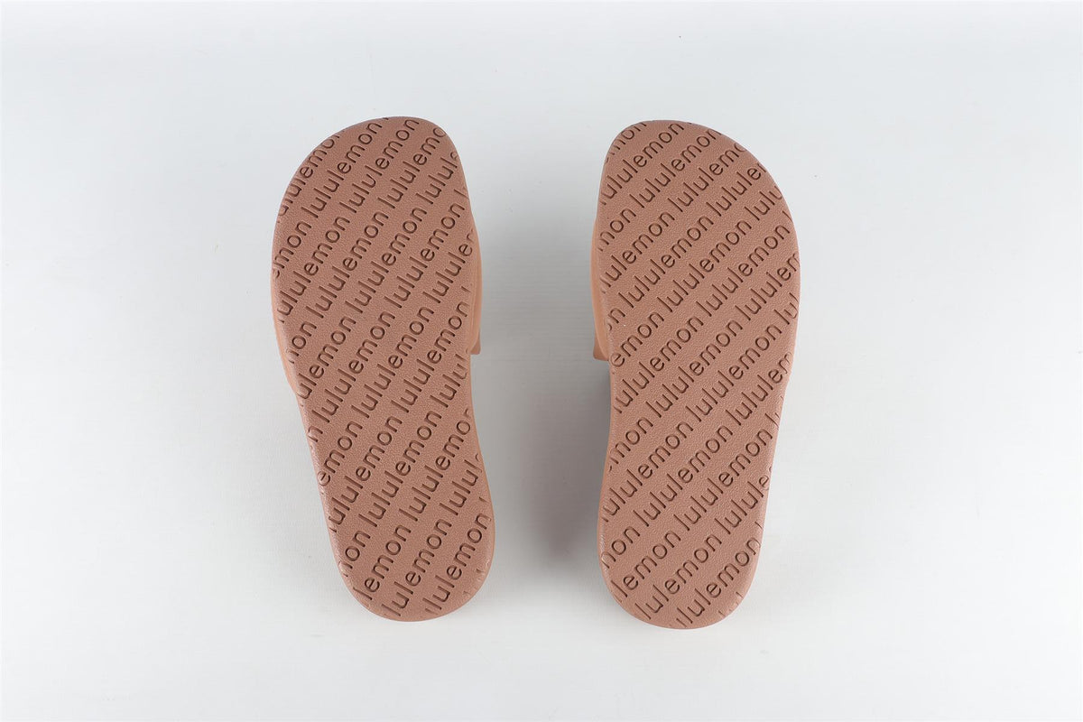 LULULEMON BROWN RUBBER SILDES EU 36.5 UK 3.5 US 6