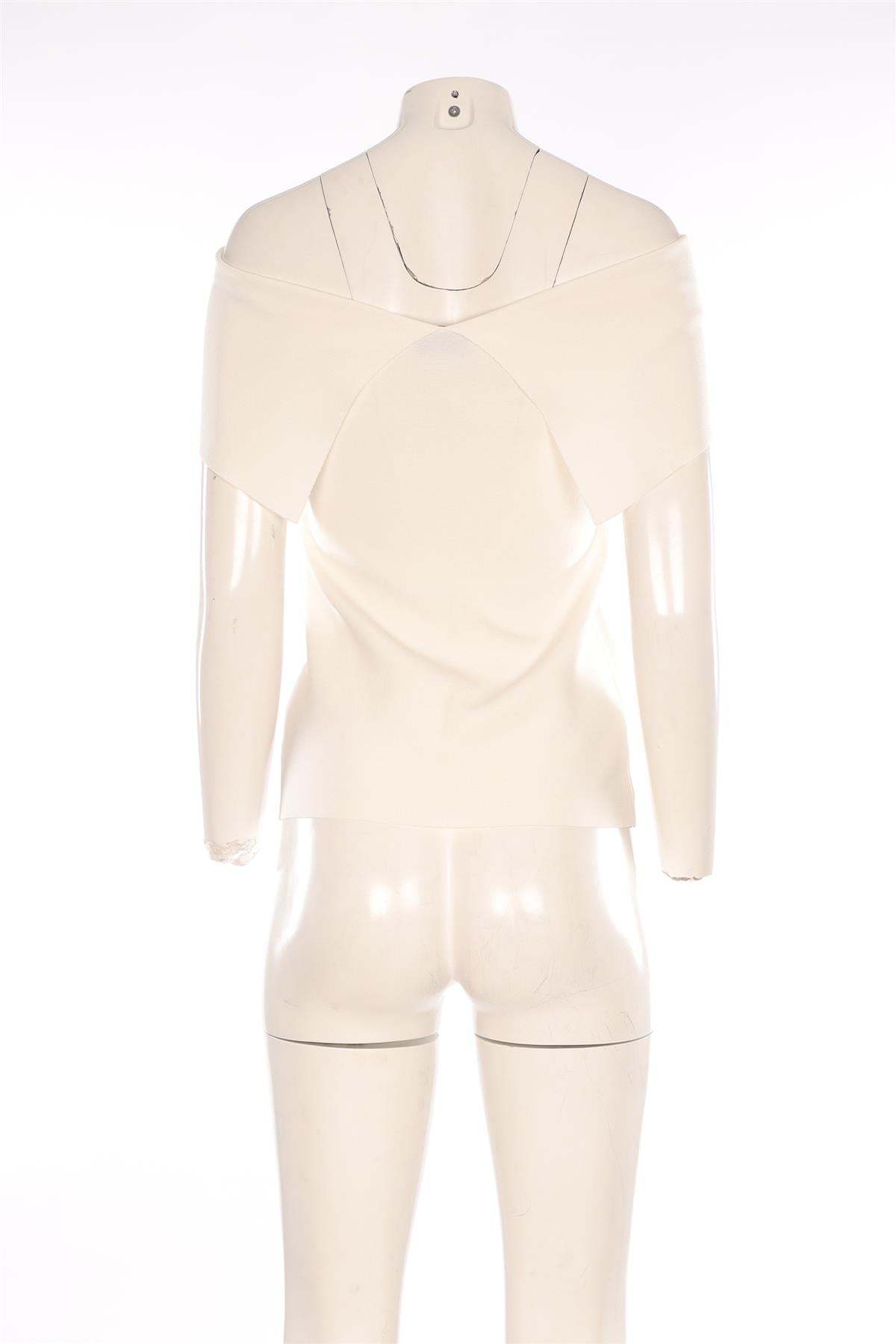 OSMAN IVORY KNIT TOP XSMALL