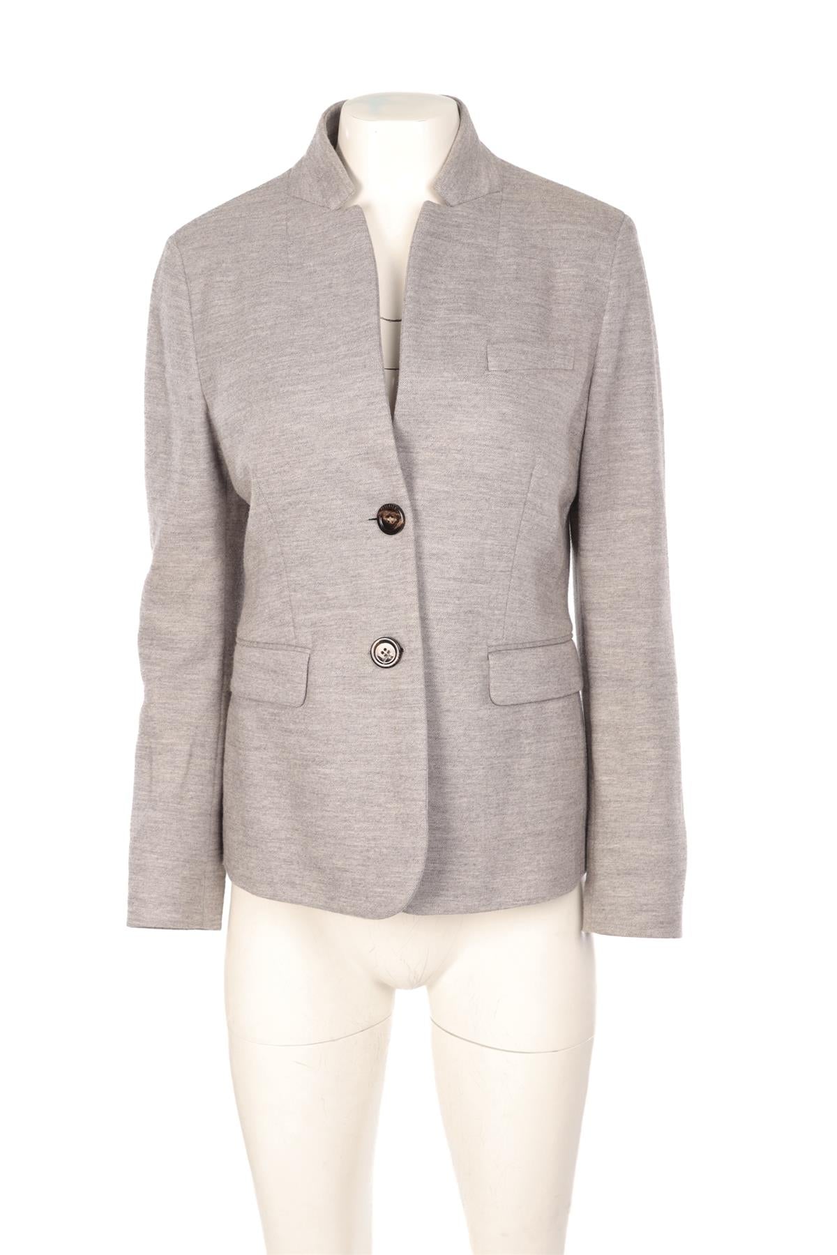 PESERICO GREY COTTON BLAZER IT 46 UK 14
