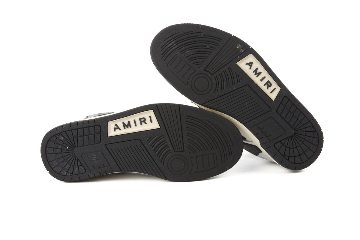 AMIRI WHITE SKEL LEATHER SNEAKERS EU 38 UK 5 US 8