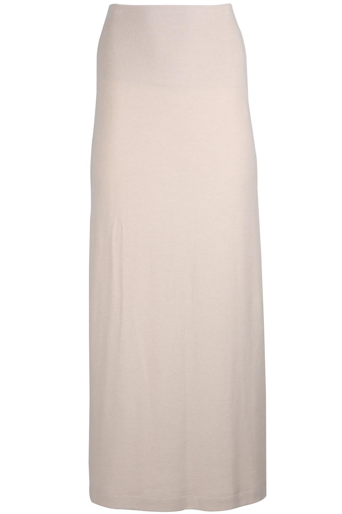 LESET BEIGE JERSEY MAXI SKIRT XSMALL