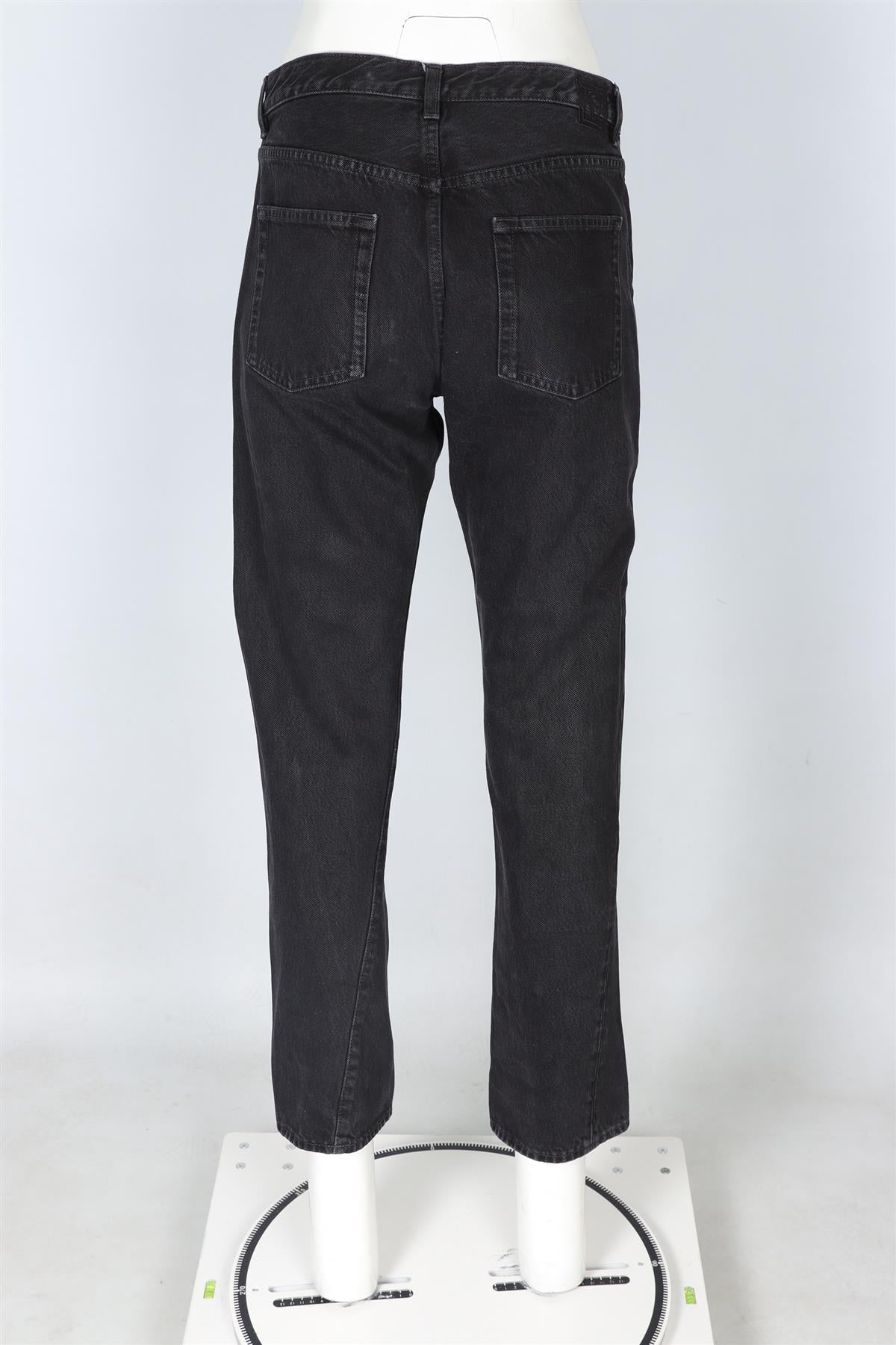 TOTEME BLACK HIGH RISE STRAIGHT LEG JEANS W29 UK 10-12