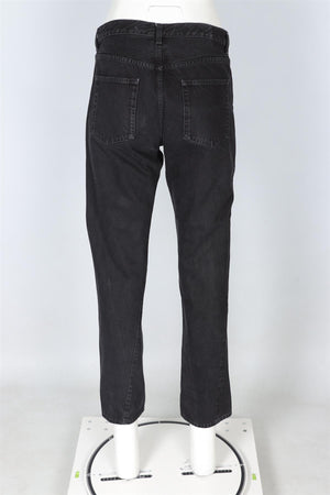 TOTEME BLACK HIGH RISE STRAIGHT LEG JEANS W29 UK 10-12