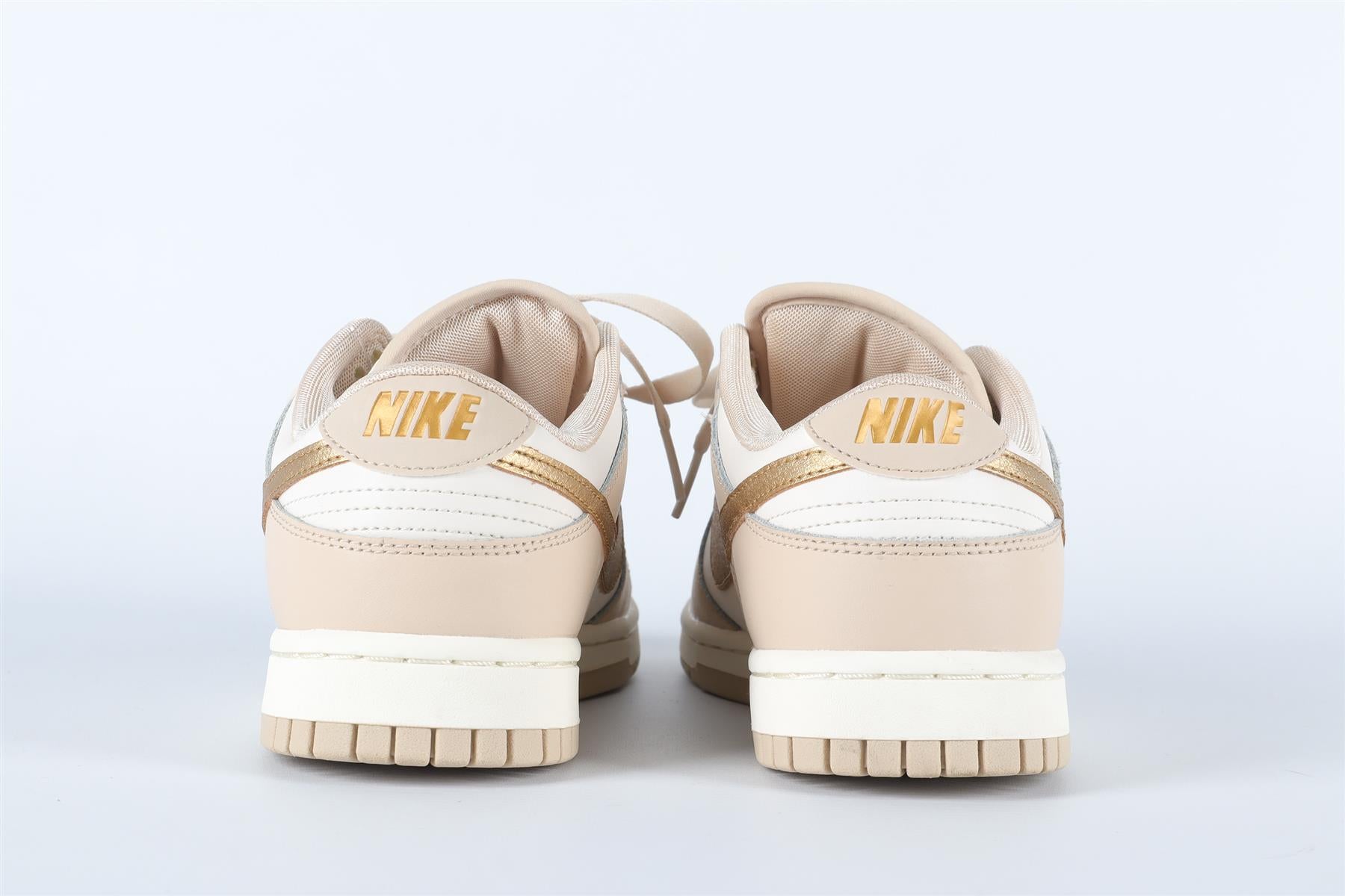 NIKE BEIGE DUNK GOLD SWOOSH SNEAKERS EU 39 UK 5.5 US 8