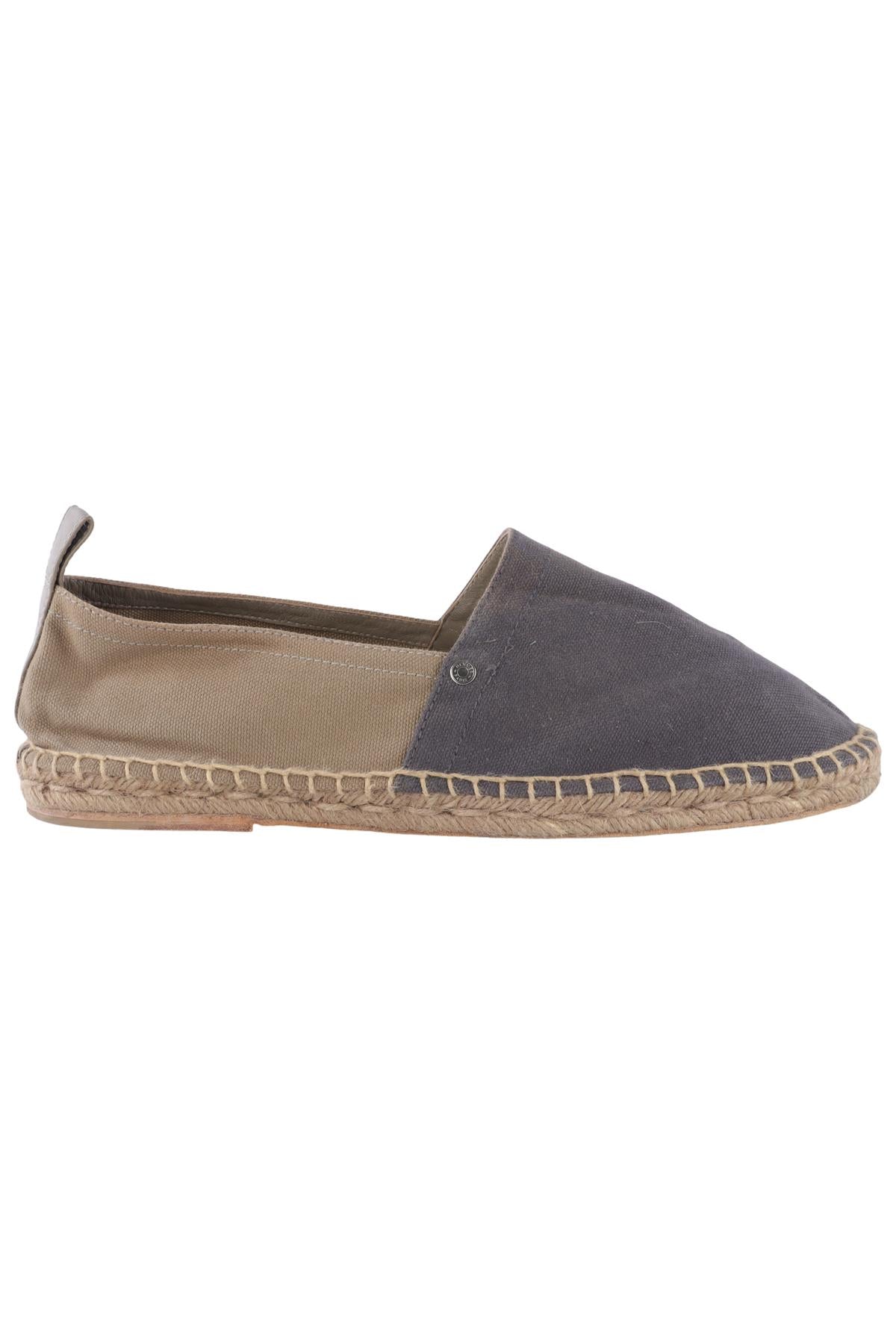 HERMÈS MEN'S GREY WOVEN LOAFERS EU 43 UK 9 US 10