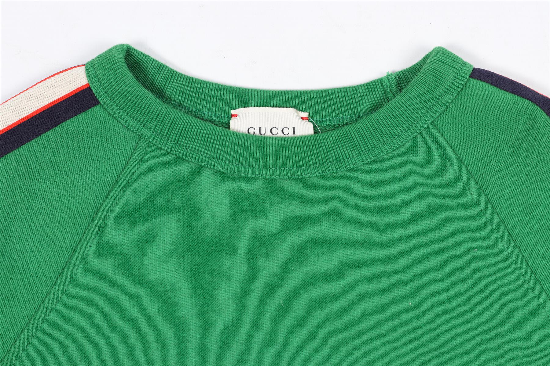 GUCCI GREEN KIDS BOYS COTTON SWEATSHIRT 6 YEARS