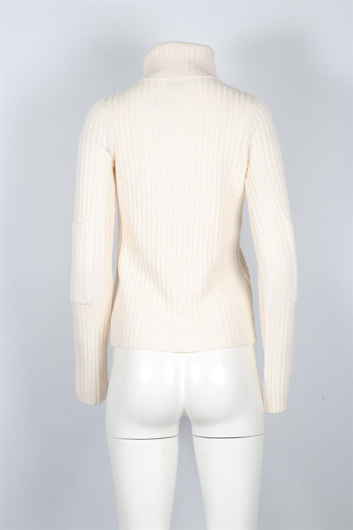 JOSEPH CREAM WOOL SWEATER SMALL