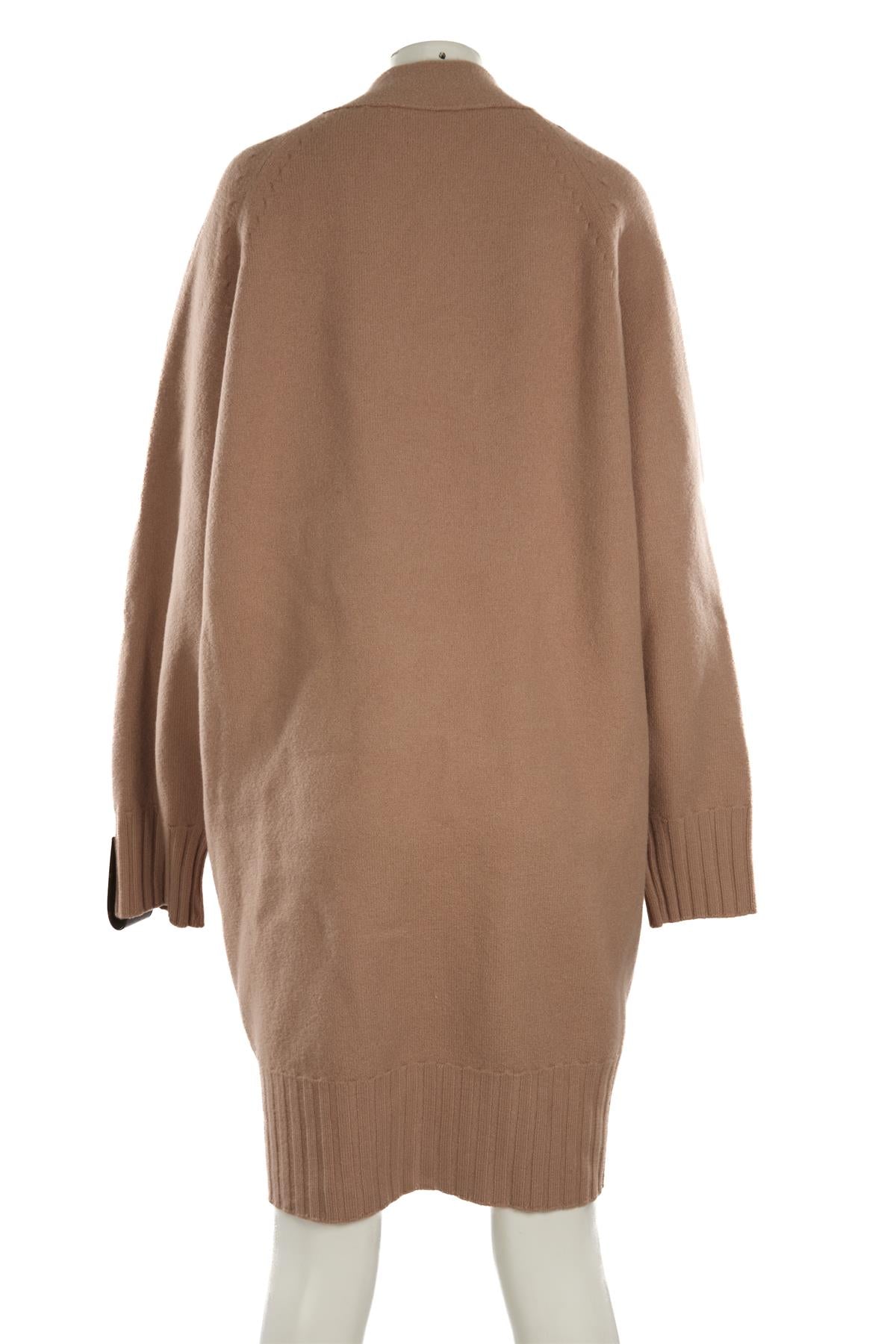 LOUIS VUITTON NUDE 2023 WOOL CARDIGAN SMALL