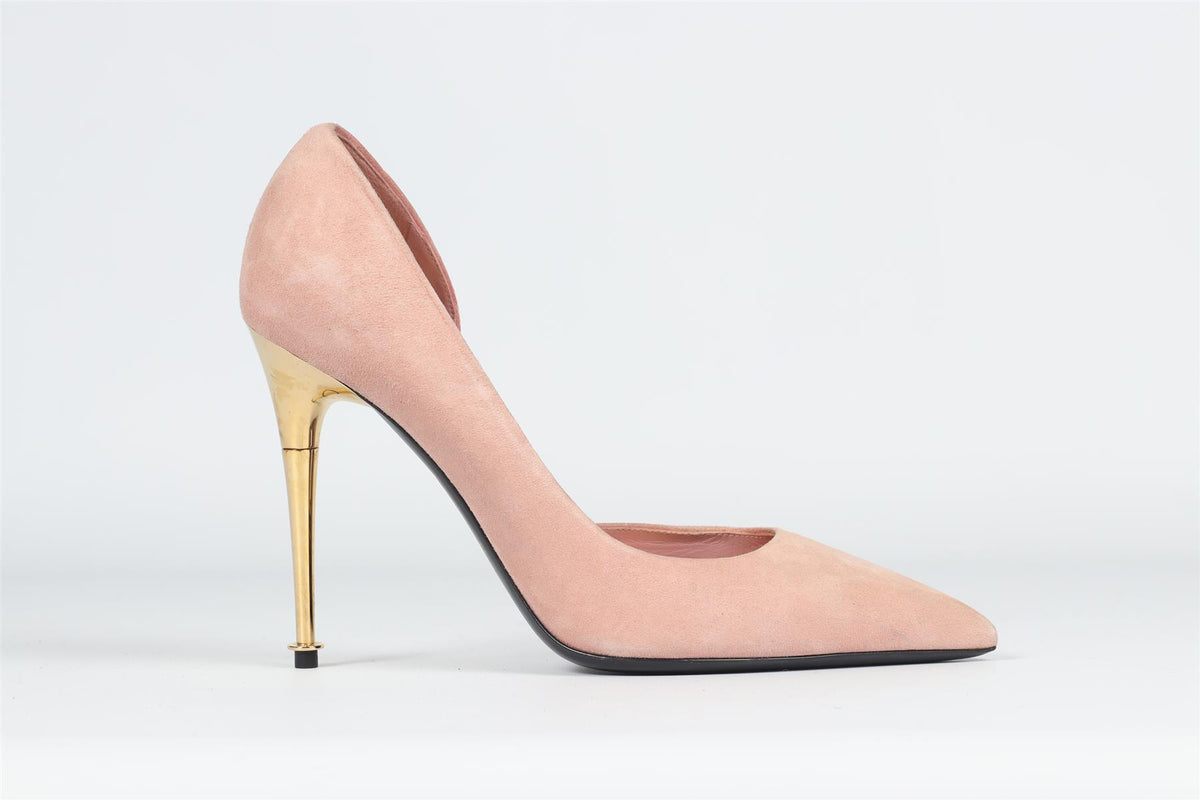 TOM FORD PINK SUEDE PUMPS EU 38 UK 5 US 8